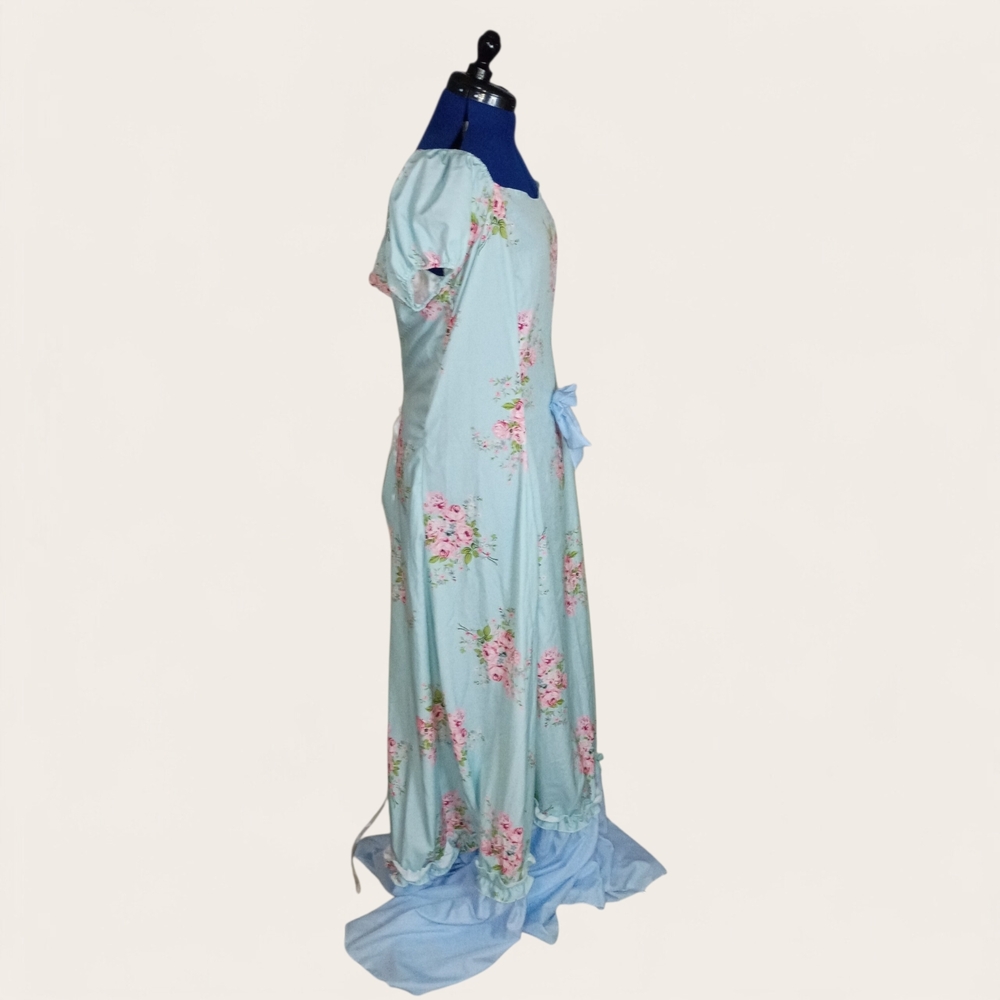 Floral Maxi Dress with Ruffle Hem and Corset Waist Size 3X - Picture 2 of 6